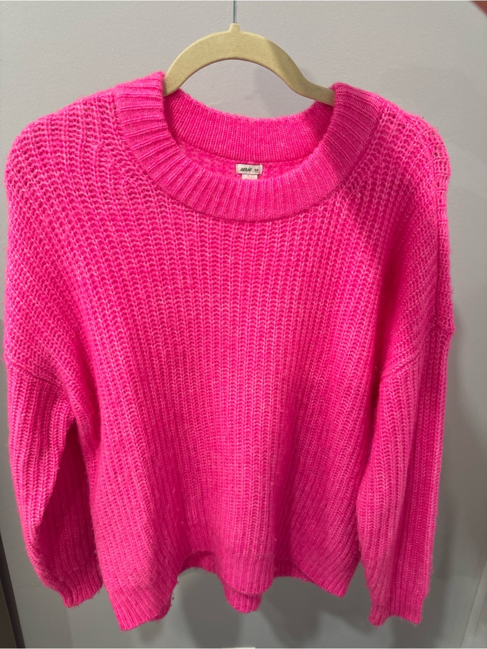 Aerie Hot Pink Cozy Sweater